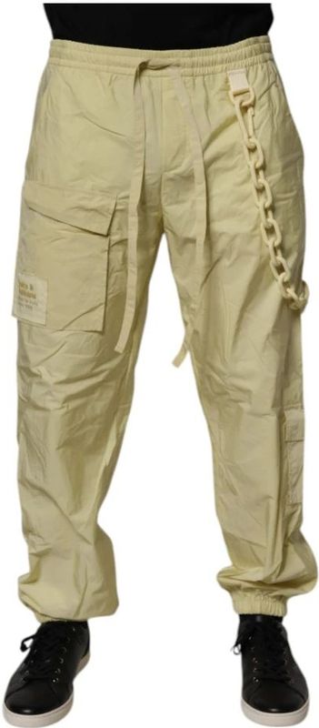 Dolce & Gabbana, Heren, Broeken, Geel, Maat: M Nylon,