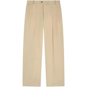 Kenzo, Heren, Broeken, Beige, Maat: W42 Leer,