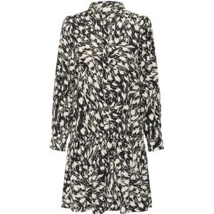 Kaffe - Blousejurk - Beige / Zwart - KAJamie
