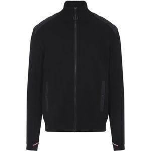 Moncler, Heren, Truien, Zwart, Maat: M Wol,