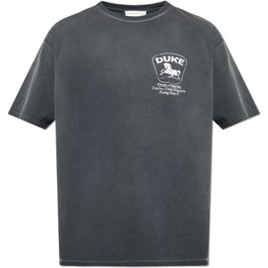 Duke + Dexter, Heren, Tops, Grijs, Maat: S Katoen,