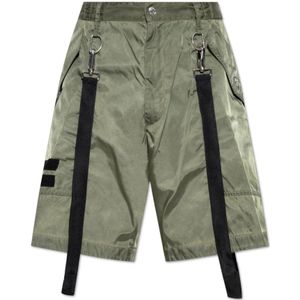 Dsquared2, Heren, Korte broeken, Groen, Maat: XL Polyamide,