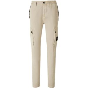 Stone Island, Heren, Broeken, Beige, Maat: W32