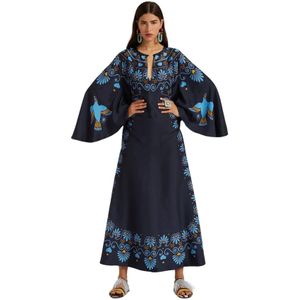 La DoubleJ, Dames, Jurken, Blauw, Maat: M Zijde,