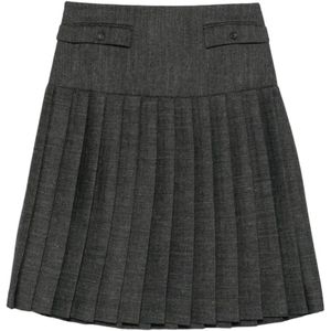 Paloma Wool, Dames, Rokken, Grijs, Maat: S Linnen,