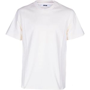 Mauro Grifoni, Heren, Tops, Wit, Maat: S Katoen,