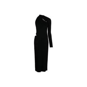 Versace Zwarte jurken , Black , Dames , Maat: 2XS
