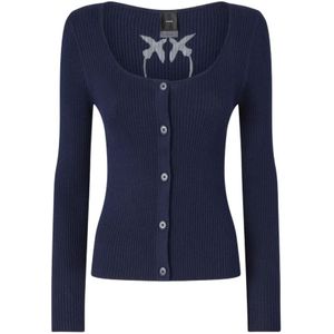 Pinko, Dames, Truien, Blauw, Maat: XS Katoen,