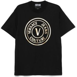 Versace Jeans Couture, Heren, Tops, Zwart, Maat: XS