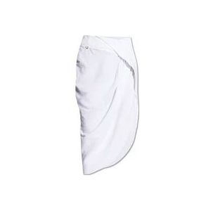 Jacquemus Saudade asymmetrische rok , White , Dames , Maat: M