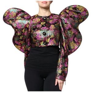 Dolce & Gabbana, Dames, Jassen, Veelkleurig, Maat: XS Zijde,