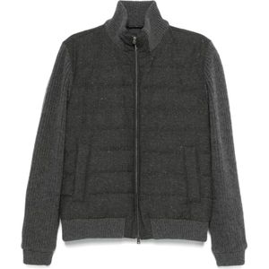 Herno, Heren, Jassen, Grijs, Maat: 3XL Linnen,