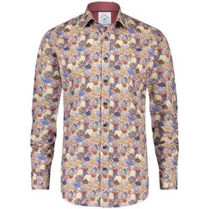 A fish named Fred, Heren, Overhemden, Veelkleurig, Maat: L Katoen,
