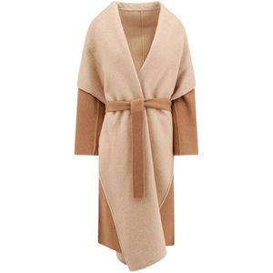 Max Mara, Dames, Mantels, Beige, Maat: M