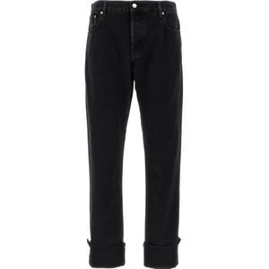 Gucci, Heren, Jeans, Zwart, Maat: W30 Denim,