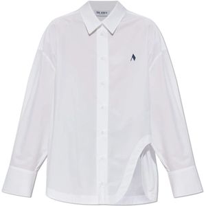 The Attico, Dames, Blouses & Shirts, Wit, Maat: XS Katoen,