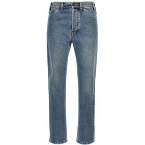 Moschino, Dames, Jeans, Blauw, Maat: XS Katoen,