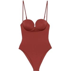 Magda Butrym, Dames, Badkleding, Rood, Maat: S