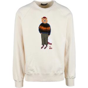 In the box, Heren, Sweatshirts & Hoodies, Beige, Maat: 2XL Katoen,