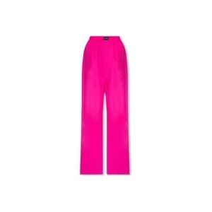 Balenciaga Ontspannen zittende katoenen broek , Pink , Dames , Maat: XS