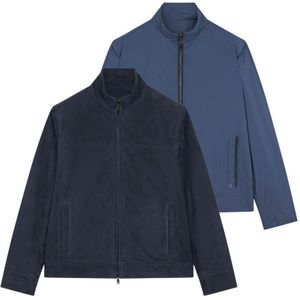 Paul & Shark, Heren, Jassen, Blauw, Maat: XL Leer,