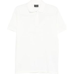 Emporio Armani, Heren, Tops, Wit, Maat: XL Zijde,