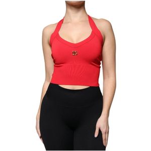Dolce & Gabbana - Crop Top - Rood - Viscose