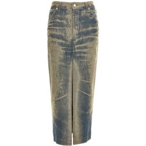 Darkpark, Dames, Rokken, Blauw, Maat: W25 Katoen,