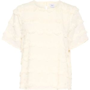 Saint Tropez - Johanettesz Blouse - Blouse - Ice - 55% Polyester 45% Viscose