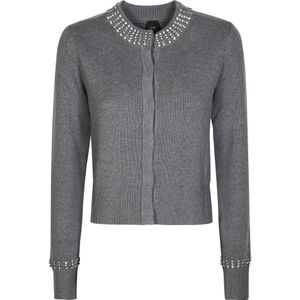Pinko, Dames, Truien, Grijs, Maat: M Wol,