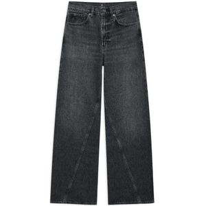 Anine Bing, Dames, Jeans, Grijs, Maat: W24 Katoen,