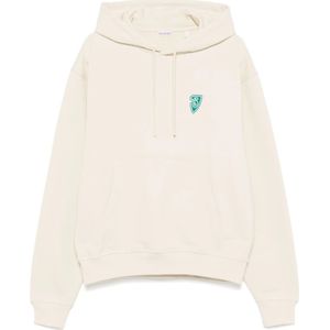 Burberry, Heren, Sweatshirts & Hoodies, Wit, Maat: XL Katoen,