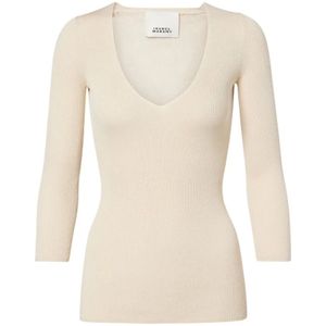 Isabel Marant, Dames, Truien, Beige, Maat: XS Viscose,