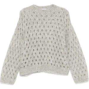 Brunello Cucinelli, Dames, Truien, Grijs, Maat: S