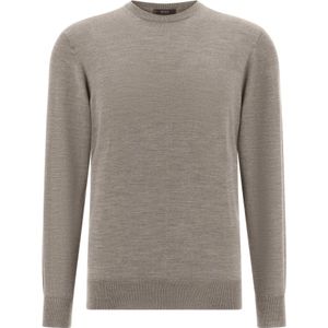 Boggi Milano - Trui - Taupe - Knitwear - Lange Mouw