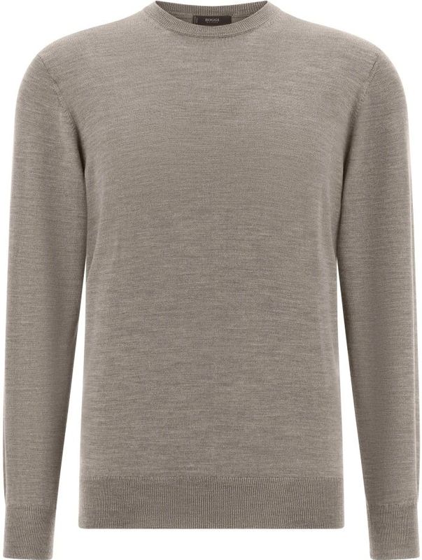 Boggi Milano - Trui - Taupe - Knitwear - Lange Mouw