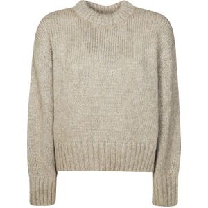 8Pm, Dames, Truien, Beige, Maat: XS Wol,