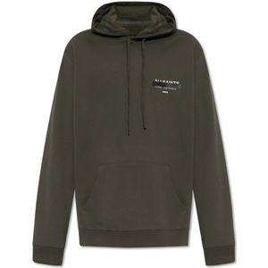 AllSaints, Heren, Sweatshirts & Hoodies, Zwart, Maat: XL Katoen,