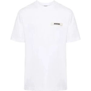 Jacquemus, Heren, Tops, Wit, Maat: L Katoen,