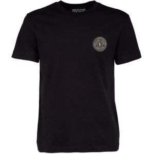 Versace Jeans Couture, Heren, Tops, Zwart, Maat: XL