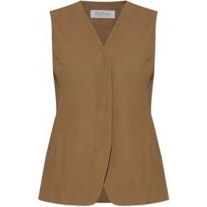 Max Mara, Dames, Jassen, Bruin, Maat: S Katoen,
