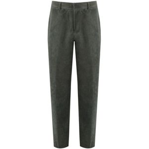 Emporio Armani, Heren, Broeken, Groen, Maat: S Velours,