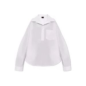 Balenciaga Overhemd met een zak , White , Dames , Maat: S