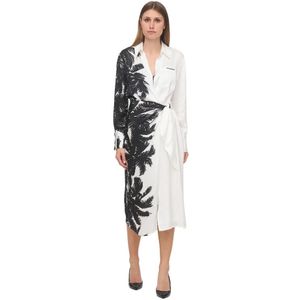 Ermanno Scervino, Dames, Jurken, Wit, Maat: M Viscose,