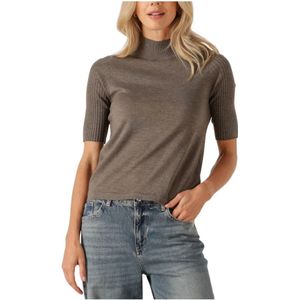 MOS Mosh, Dames, Truien, Grijs, Maat: XS Wol,