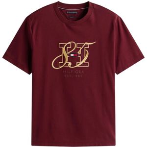 Tommy Hilfiger, Heren, Tops, Rood, Maat: S Katoen,