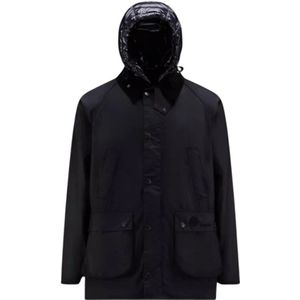 Moncler, Heren, Jassen, Zwart, Maat: XL Katoen,