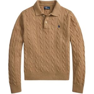 Ralph Lauren, Dames, Truien, Bruin, Maat: L Wol,