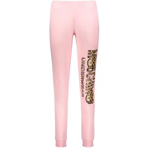 Moschino, Dames, Broeken, Roze, Maat: S Katoen,