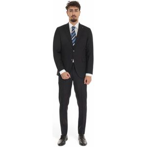 Michael Kors, Heren, Pakken, Blauw, Maat: M Wol,